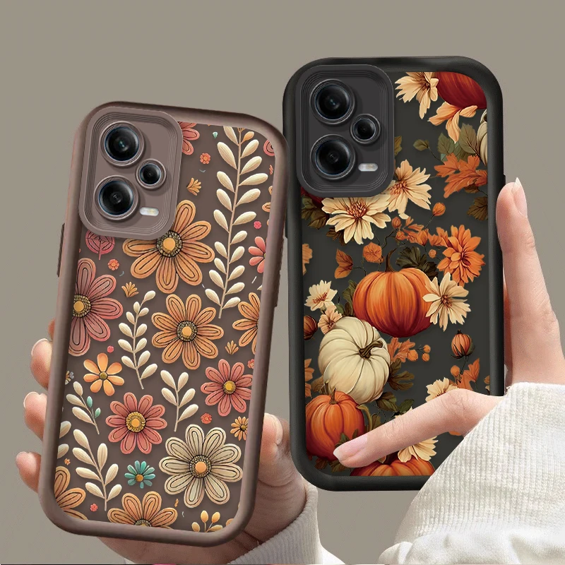 Floral Plant Pattern Phone Case for Xiaomi Redmi Note 12 13 11 Pro Plus 4G 5G 11S 10S 12S 10 9 9S Redmi 14C 12C 13C A3 12 Cover