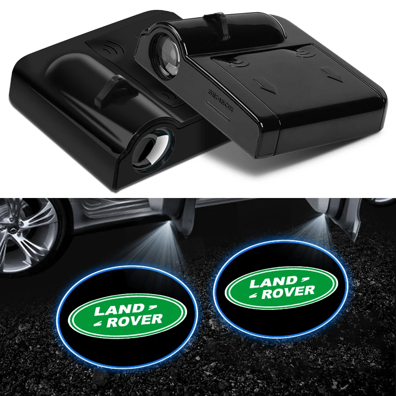 Luz LED para Puerta de Coche, Lámpara de Bienvenida, Proyector Láser Inalámbrico para Land Rover Range Hat Serie 3 Defender Discovery 2 3 4 5 Sports Lr3