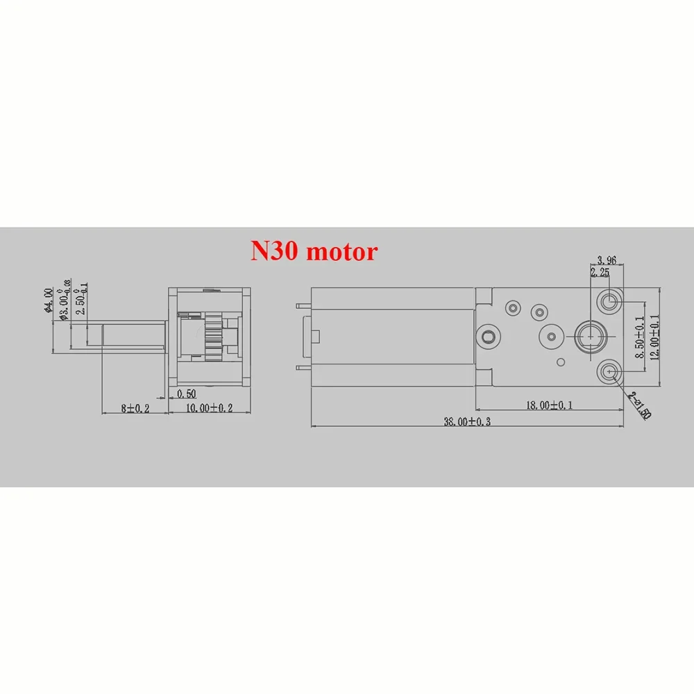 Micro 050 N30 N20 Worm Gear Motor DC3V-12V 6V 9V 4-762rpm Slow Speed  All Metal Gearbox Engine Right Angle Output Shaft