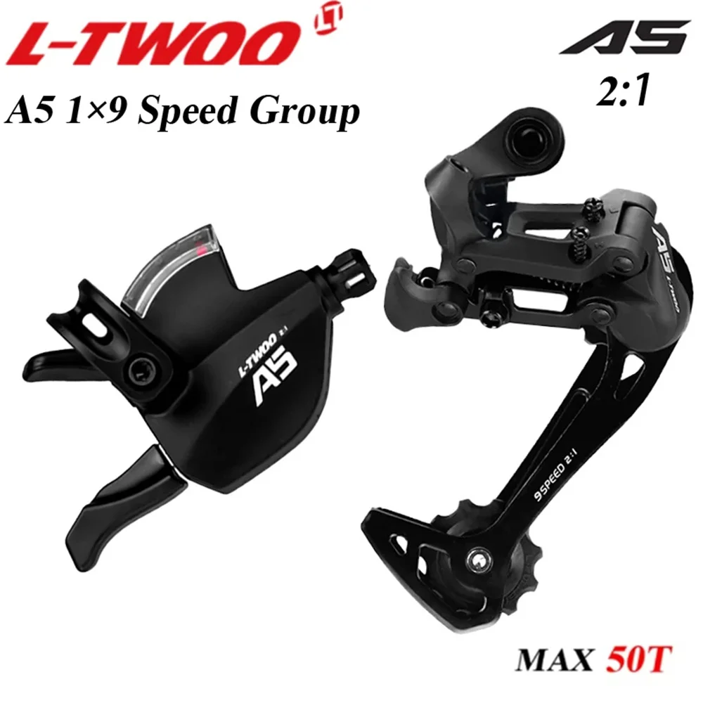 

LTWOO A5 1X9 9 Speed 2:1 Shifter Lever 9s Rear Derailleurs Trigger Bike Groupset 2 Kits Switches Compatible For Bicycle Parts