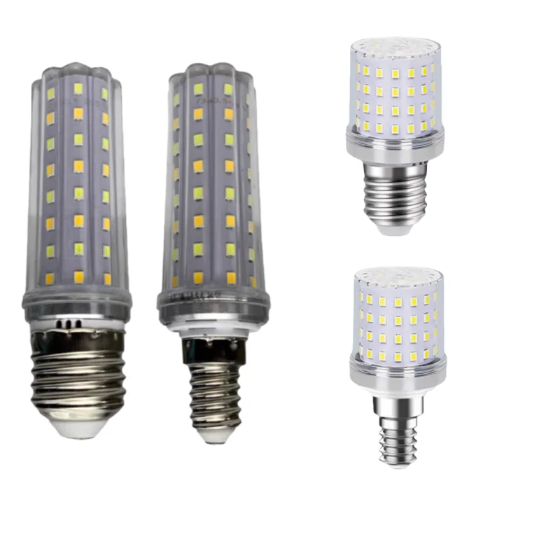 

10 шт./лот светодиодный E14 E27 кукурузная лампа 12 Вт 20 Вт 24 Вт 220 В 110 В сильный свет кукурузная свеча лампа 3 цвета держатель лампы домашнее аварийное освещение