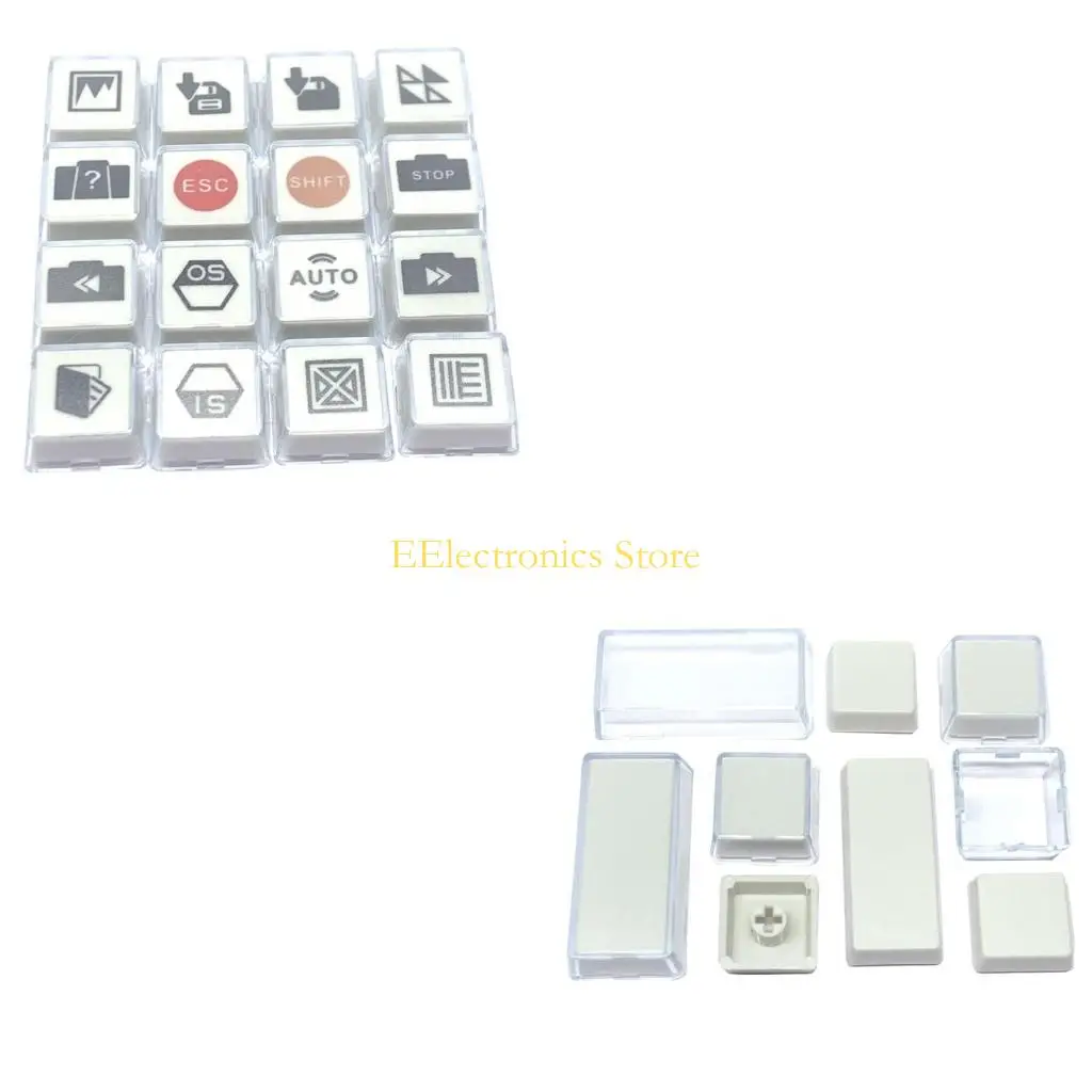 B03C Custom Keycaps 10pcs ABS Transparent Double-layer Key Cover with Removable Protection Shell for Mechanical Keyboard