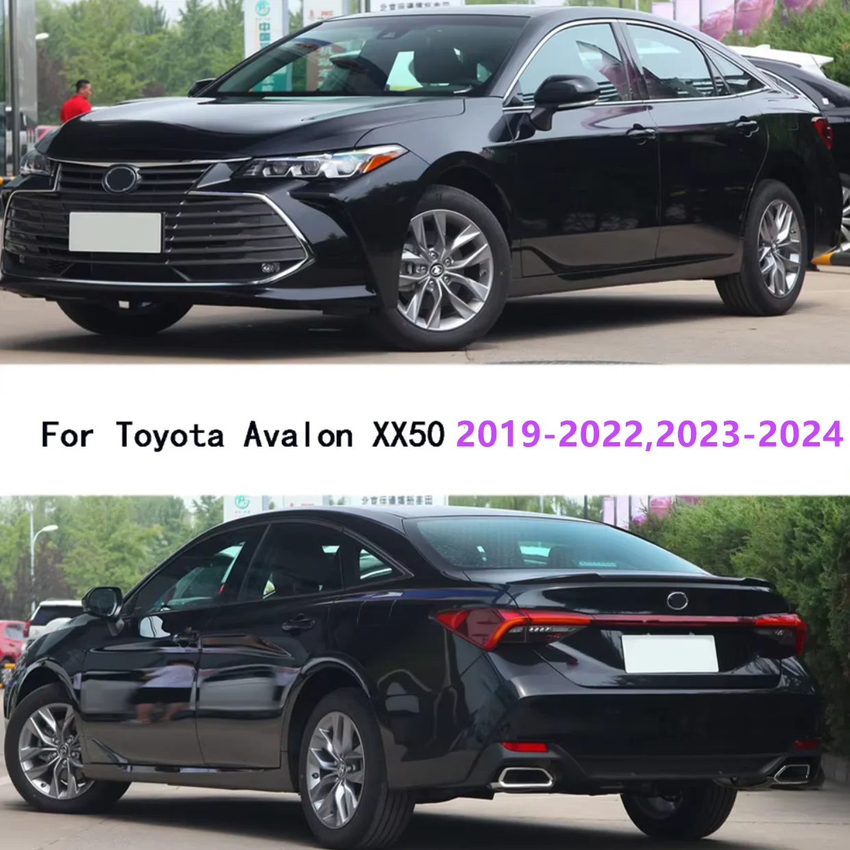 For Toyota Avalon XX50 2019 2020 2021 2022 2023 2024 Stick Stainless Pedal Door Sill Scuff Plate Cover Outside Threshold 4PCs view 6