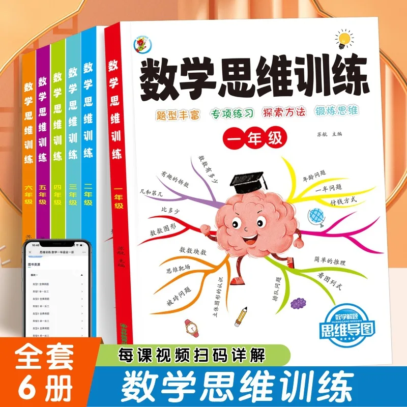 Mathematical Thinking Training, PEP, Olympiad Mathematics for Primary School Grades 1-6, Specialized Reinforcement Training
