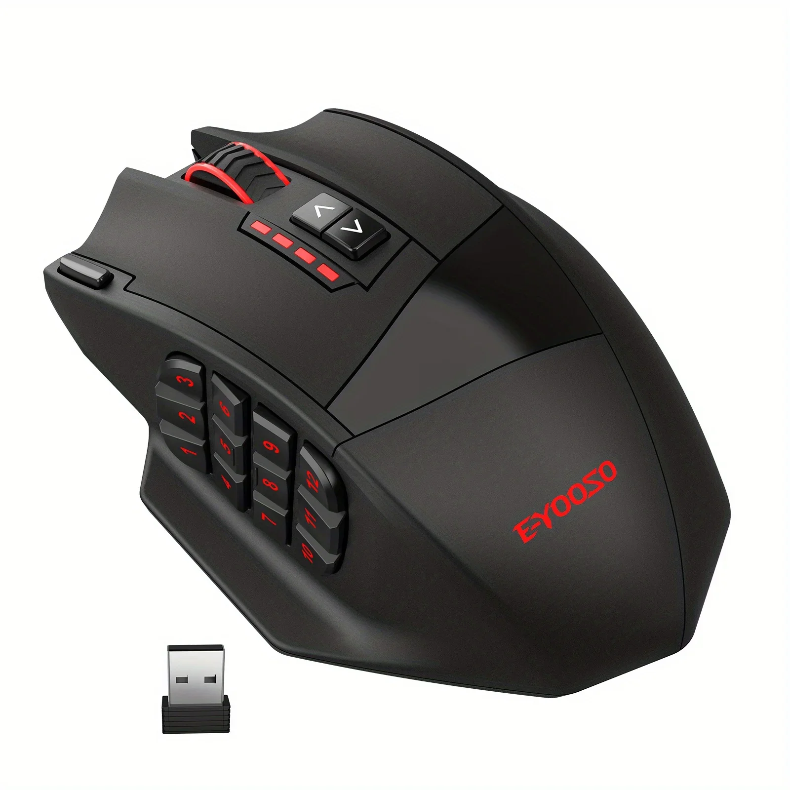 

E-YOOSO X-33 Dual Mode Gaming Mouse Support 2.4G Wireless & Wired, RGB USB Mouse with 16000 DPI 16 Programmable Buttons for PC