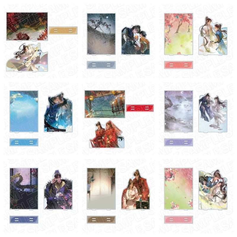 Anime The Husky and His White Cat Shizun Mo Ran Chu Wanning Cosplay Cartoon Acrylic Stand Figure Bedroom decoration