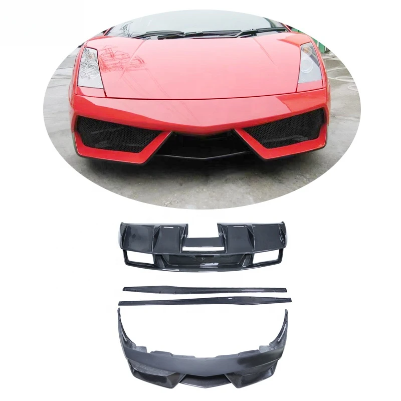

Upgrade to LP570 DMC Style Half Carbon Fiber Front Bumper Rear Lip Bodykit for LP540 LP550 LP560