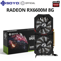 SOYO Brand New AMD Radeon RX6600M 8G Graphics Card GDDR6 Video Memory PCIE4.0 AMD Gaming GPU  for Desktop Computers