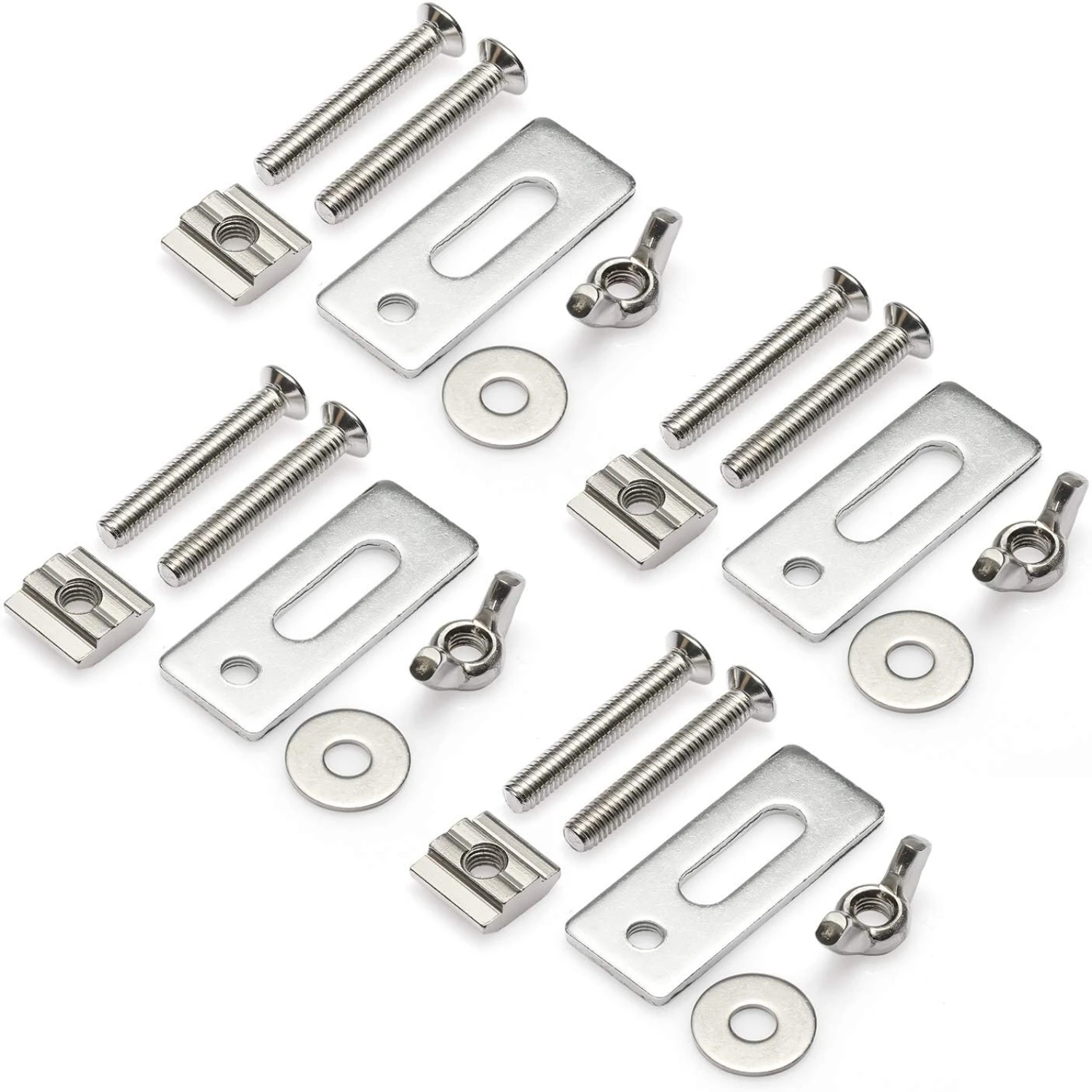 Durable and Reliable Genmitsu Mini Hold Down Clamp Kit - 4PCS for 3018-PRO/3018-MX3/3018-PROVer CNC Router Machine. T-track Comp