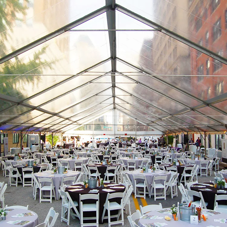 High Quality Waterproof PVC Transparent Top Aluminum Wedding Party Tent