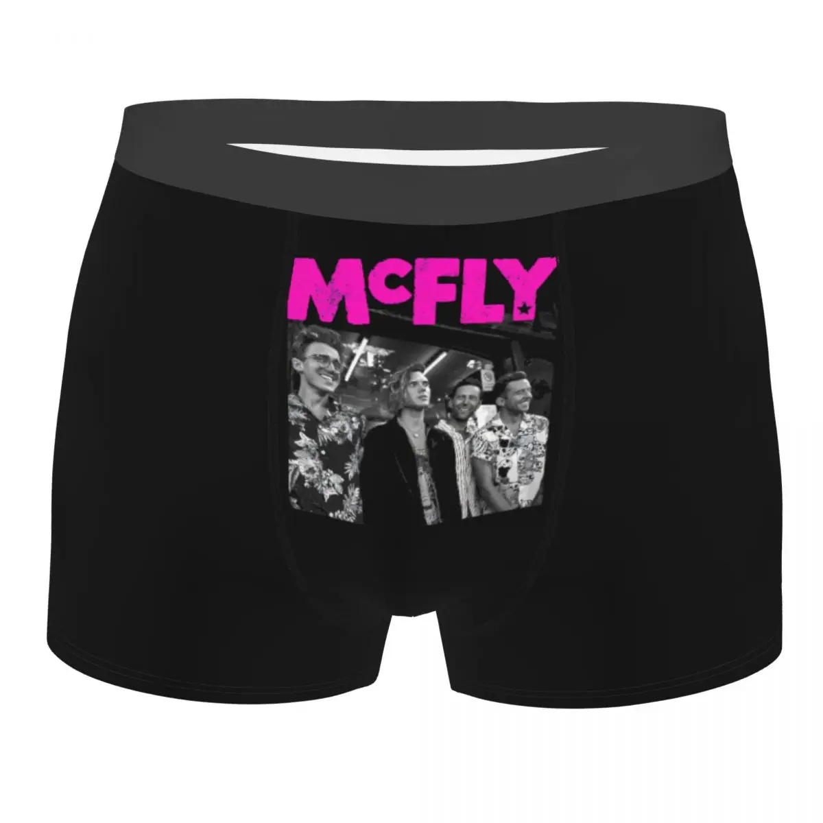 

Custom British Singer Rock Music Mcfly Underwear Male Printed Boxer Briefs Shorts Panties Soft Underpants