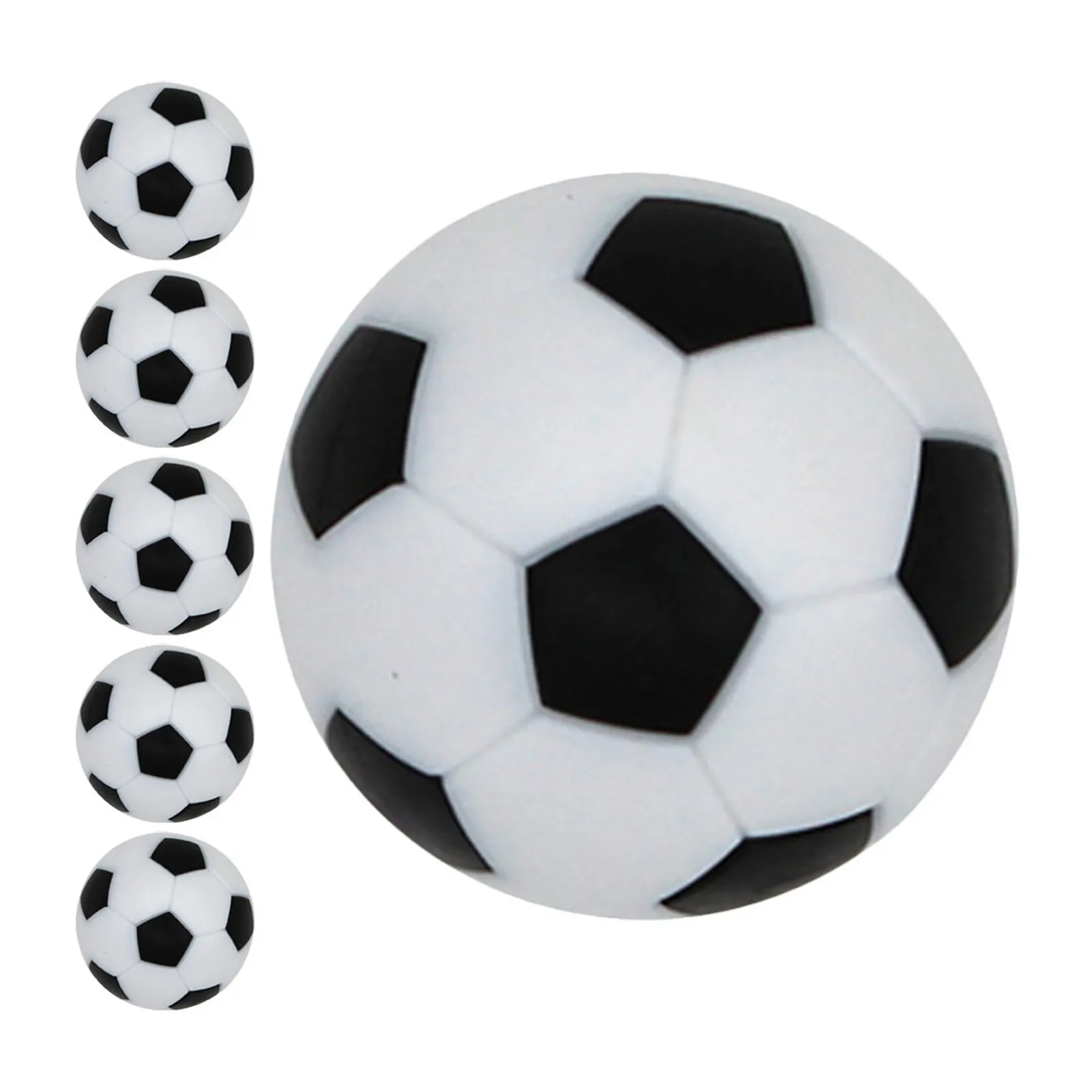 

6Pcs Foosball Balls Table Soccer Balls Compact Lightweight Hips Material Excellent Texture Wear Resistant for Store