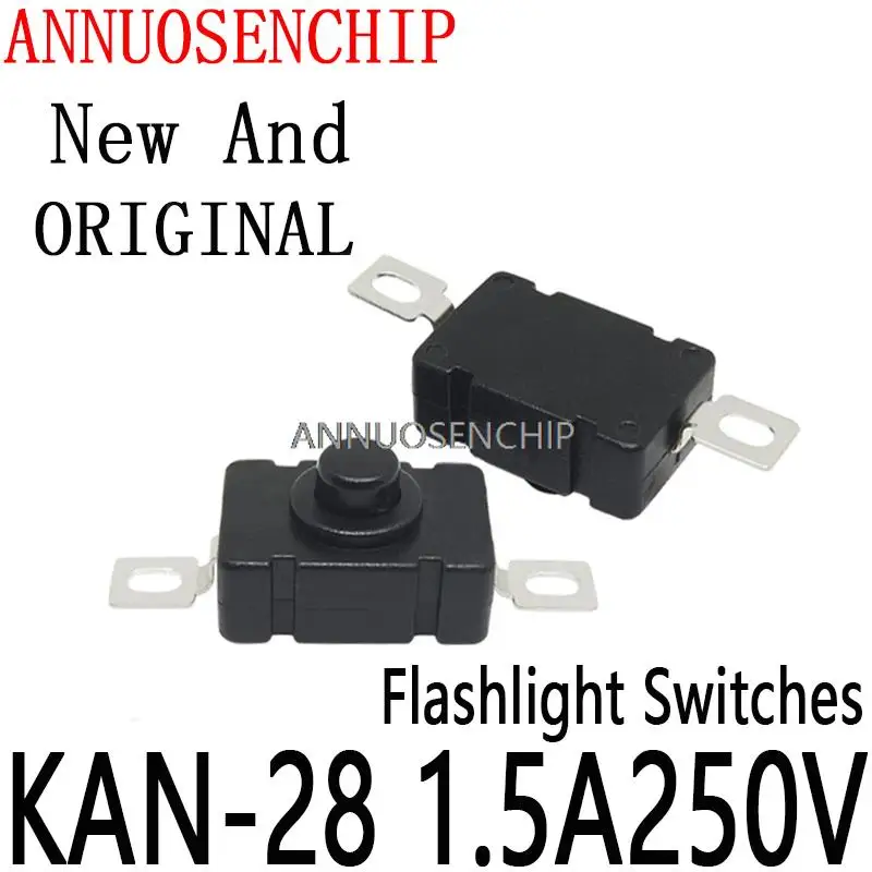 10PCS Flashlight Switches Self Locking SMD Type 18 x 12MM Push Button Switches 1812-28A KAN-28 1.5A250V