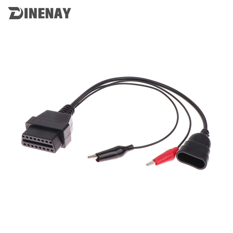 For Fiat/Alfa/Lancia 3 Pin To 16 Pin OBDII OBD2 Connector Adapter Auto- Car Cable For Fiat 3pin Female Diagnostic Cable