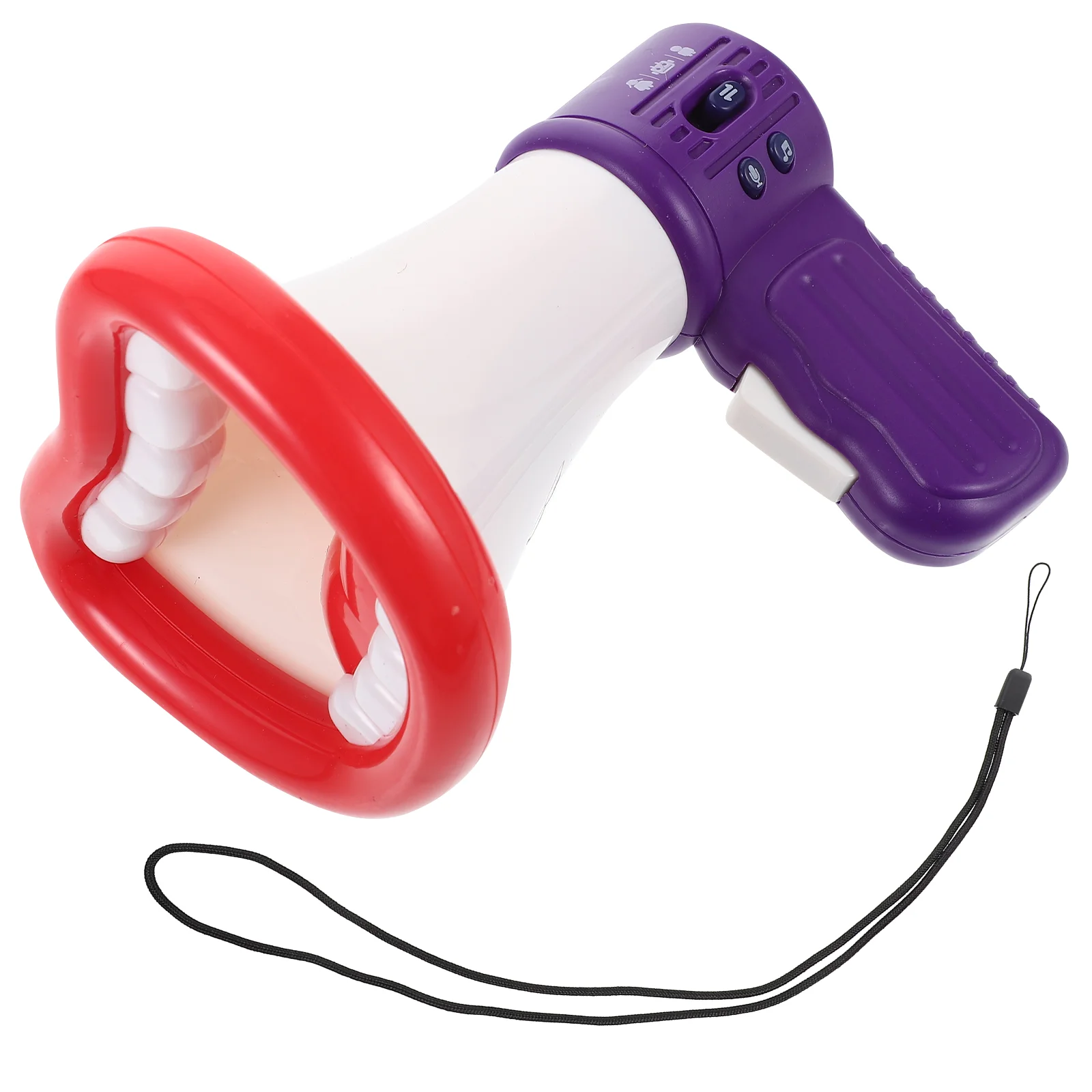 Funny Voice Changing Speaker Toys Mini Microphone Trumpet Playthings Boys Kids' Hand-held Horns Recording Trumpets Mouth Shape