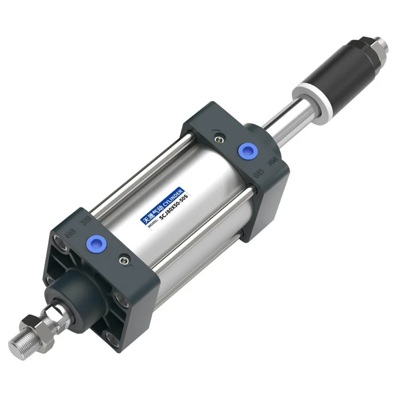 SCJ40 Series Adjustable Stroke Pneumatic Cylinder 25‑25/50‑50/75‑50‑S Magnetic Double Acting Air Piston Cylinder Large Thrust fo