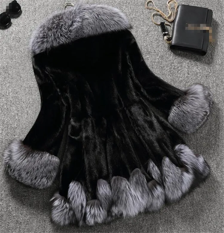 Женская шуба Street Sle, кожаное длинное пальто из искусственного меха, обычная длина, осенний сезон, модное женское пальто