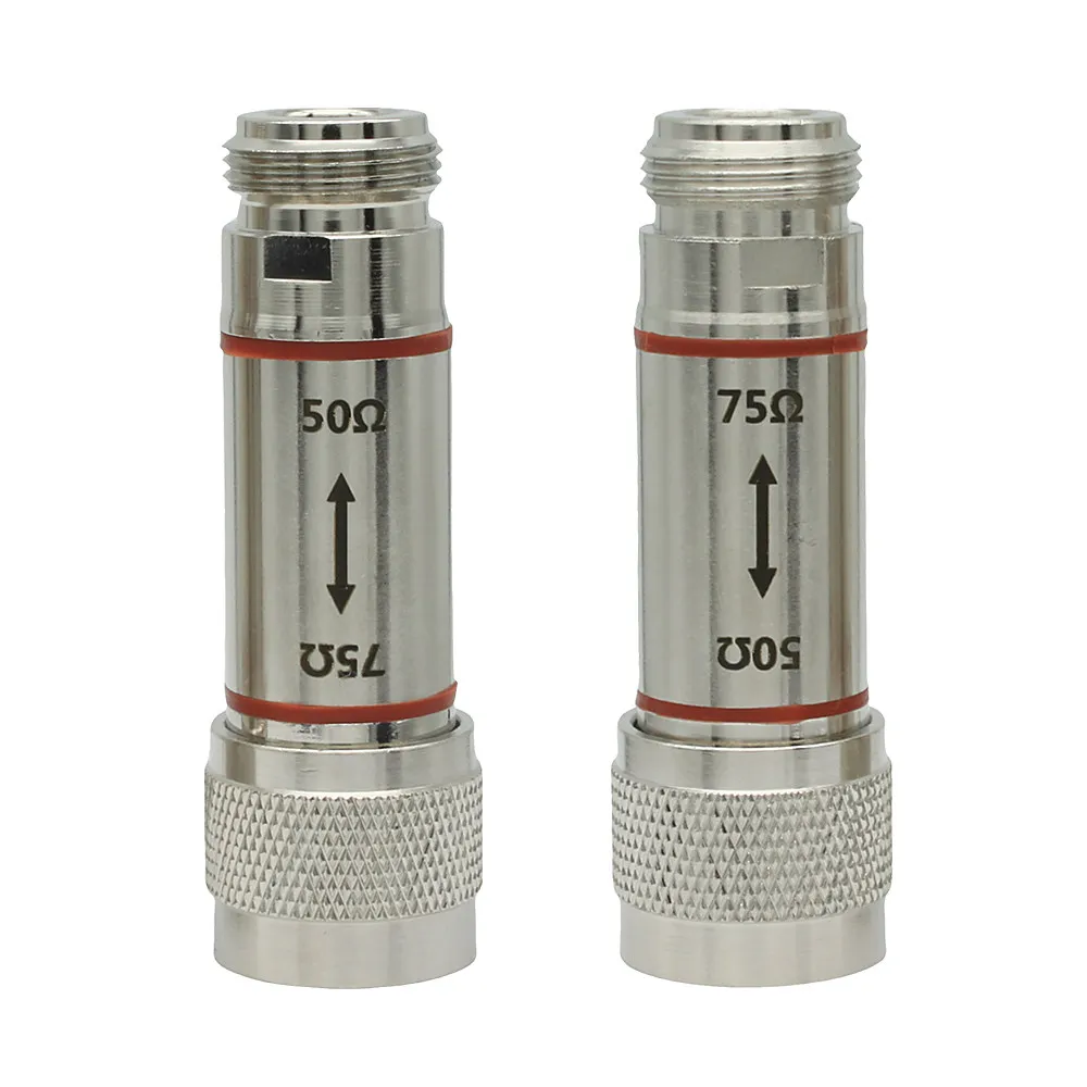 N Type Impedance Transformer RF Adapter 50 to 75 Ohm Bidirectional Mutual Conversion Connector
