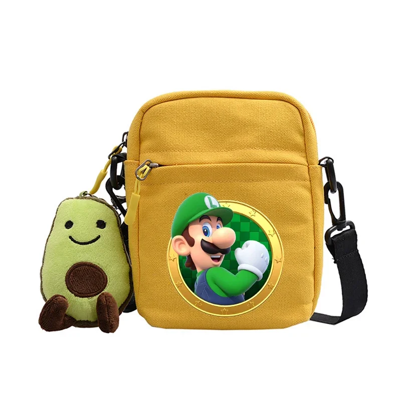 Super Mario Canvas Cartoon małe kwadratowe torby torba na jedno ramię Crossbody nowe codzienne podróże Pop Schoolboy uczennice płócienne pakiety