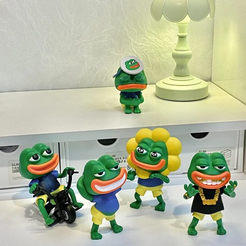 PEPE The Frog Money Player Series صندوق أعمى ألعاب شخصيات مؤكدة لعب الضفادع الغنية مصمم نموذج تزيين تمثال عصري