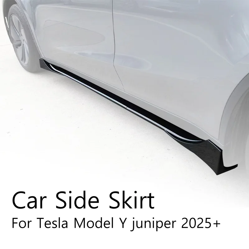 High Quality Car Side Skirts Extension Splitter Winglet Side Wing Bumper Lip Body Kit For Tesla Model Y Juniper 2025+