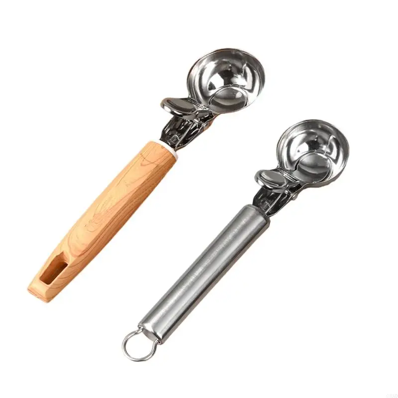 

Ice Cream Scooper with Nonslip Handle Stainless Steel Digger Watermelon Fruit Ball Yogurts Spoon Multifunctional Tool C5AD