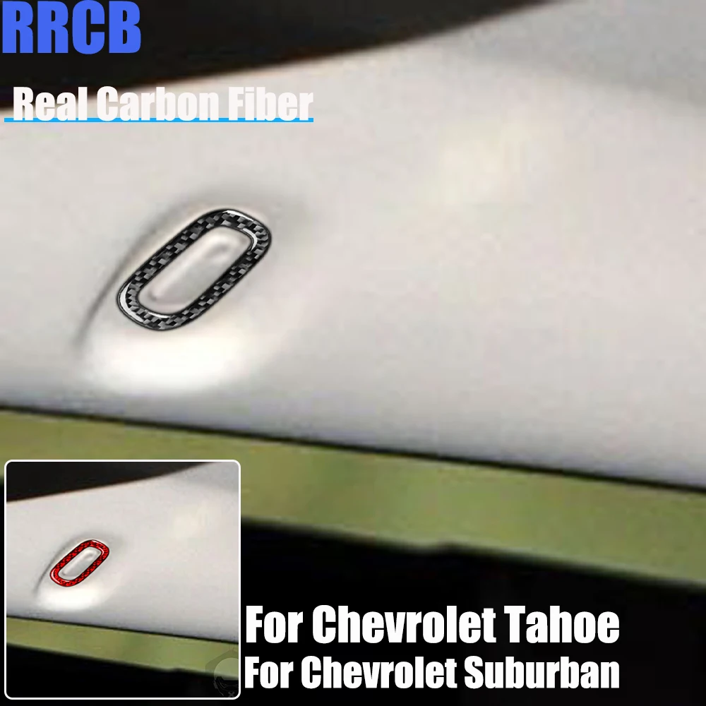 

Real Carbon Fiber Car Accessories Roof Hook Trim Decorative Soft Cover Sticker For Chevrolet Tahoe/Suburban 2007-2014