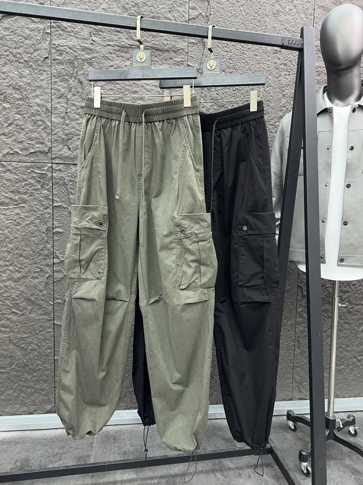 

Svip Luxury American Paratrooper Men's Faion Multi-ket Loose Straight Leg Casual Work Pants Spring Autumn Leisure Trousers
