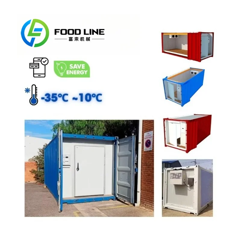 Industrial 40Ft Container Cold Room Oversized Inner Space Holds Mass Frozen Goods For Large Scale Food Processing Plants