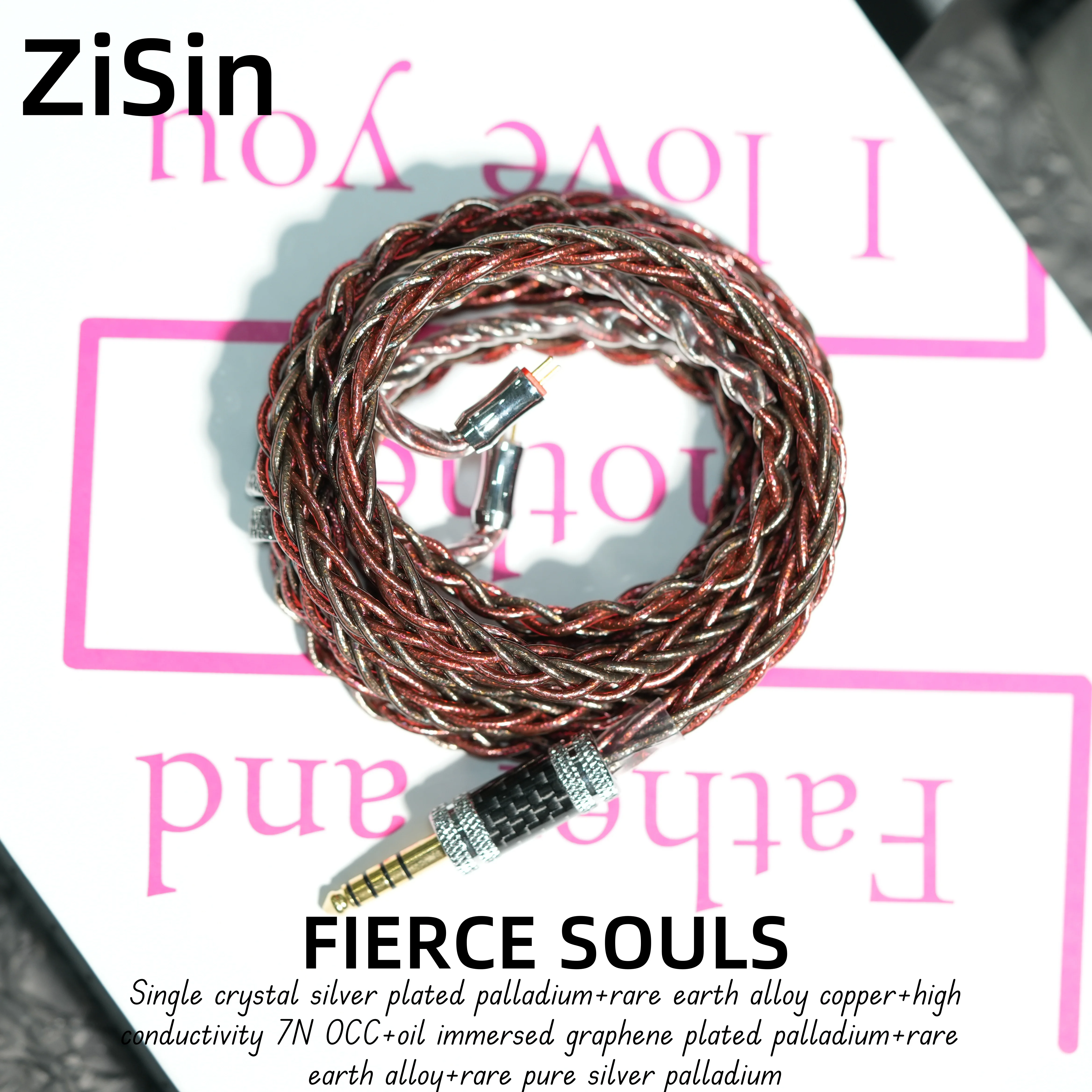 

ZiSin-319 8-Core In ear HIFI earphone upgrade cable 3.5/2.5/4.4mm MMCX/ 0.78 2Pin For Delci Explorer DaVinci Himalaya
