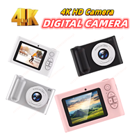 4K HD Mini Digital Camera Sony lens 2.4 Inch Screen Outdoor Travel Student Digital Cam 44M Pixels Auto Focus 4x Zoom Photography