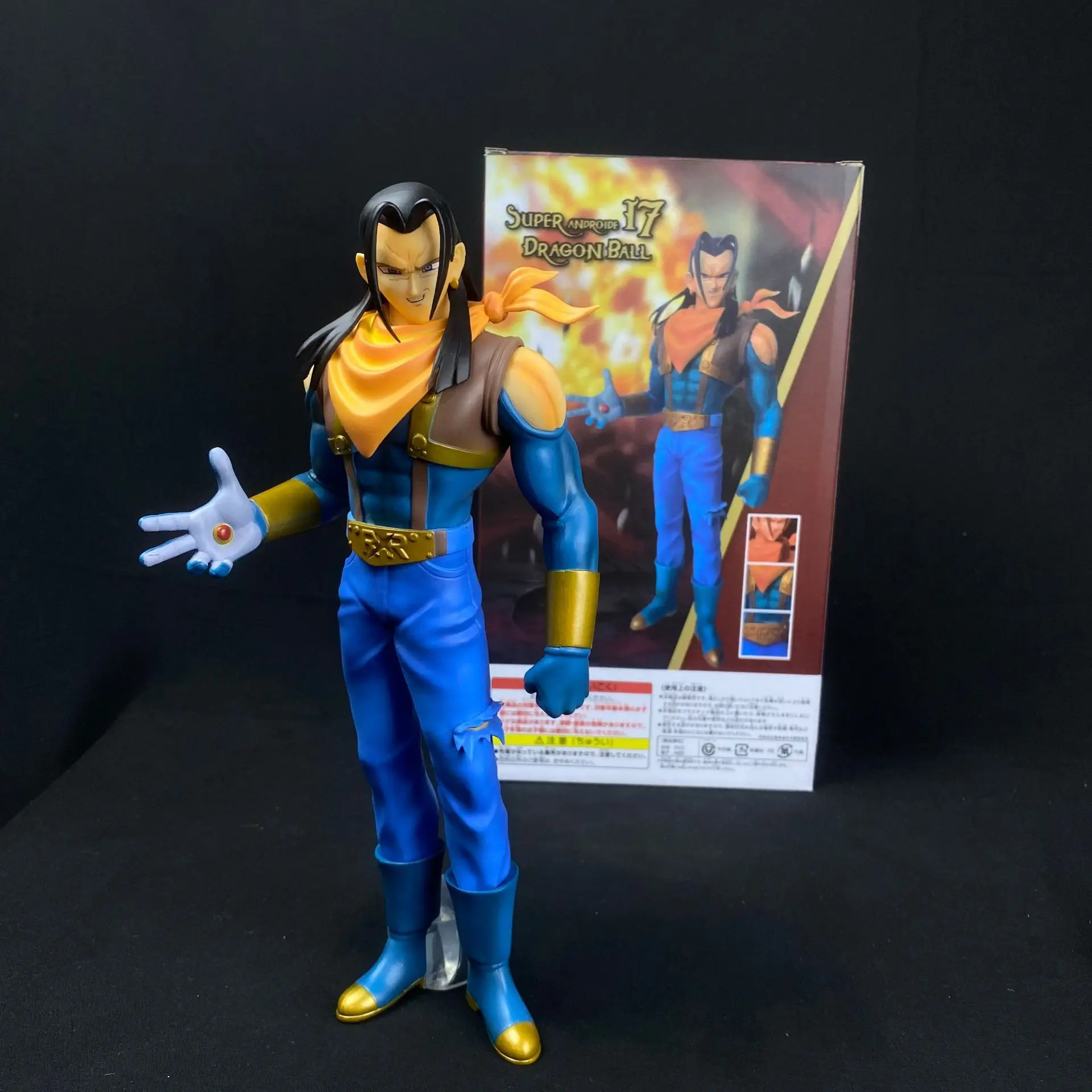 

29cm Anime Dragon Ball Gt Super Android 17 Figure Super 17 Action Figures PVC Collection Model Toys For Children Birthday Gifts