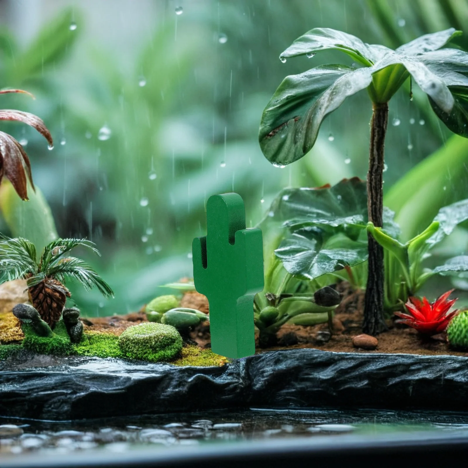 

6pcs Miniature Wooden Trees Cactus Micro Landscape Decorations Diy Craft For Dollhouse Scene Tiny Tree Building Blocks Cute Mini