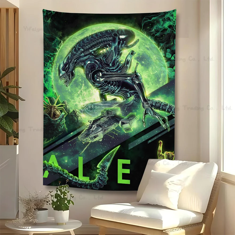 Sci-Fi Alien Movie Hanging Bohemian Tapestry Hanging Tarot Hippie Wall Rugs Dorm Home Decor