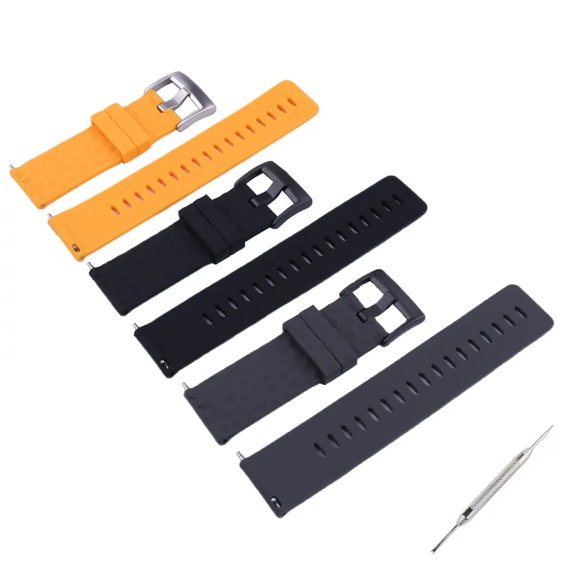 

Men's silicone watch strap accessories compatible for SUUNTO 9 Expeditionary Alpha Sparta BARO watch band women sport wristband