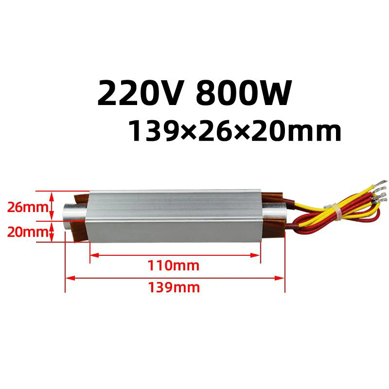 1PC PTC Heating Element Plate AC/DC 12-220V Insulated Constant Ceramic Thermostatic Heaters Aluminum Shell Heating Tools