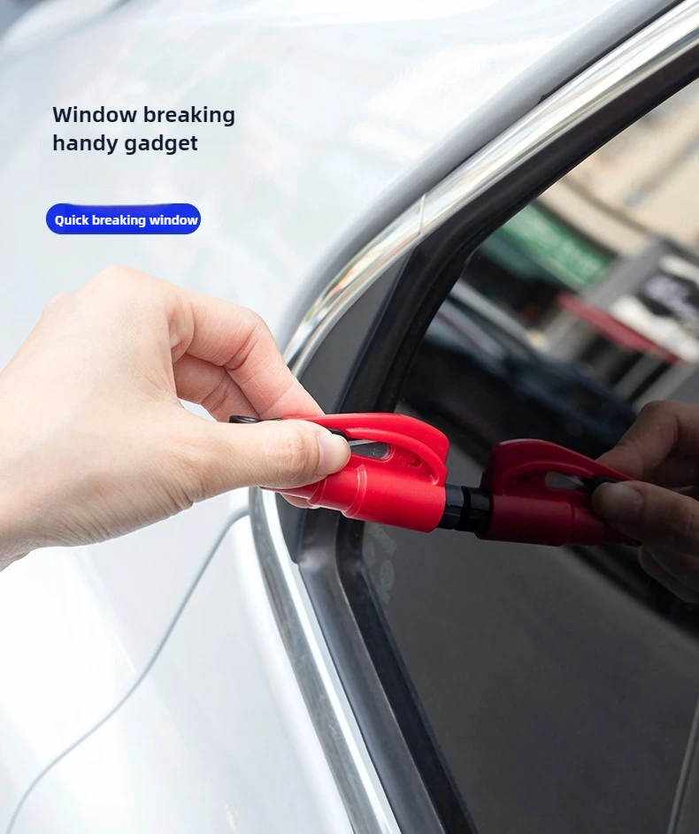 Kompakter 3-in-1-Sicherheitshammer für Autos, Fensterbrecher und Sicherheitsgurtschneider, Notfallrettungsgerät für Fahrzeugzubehör – Detail 7