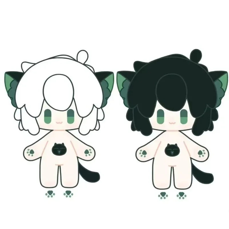 Stuffed 20cm Anime The Legend of Hei White Hair Role Cosplay Plush Doll Toys for Festival Gift or Kids Friends Birthday Gift