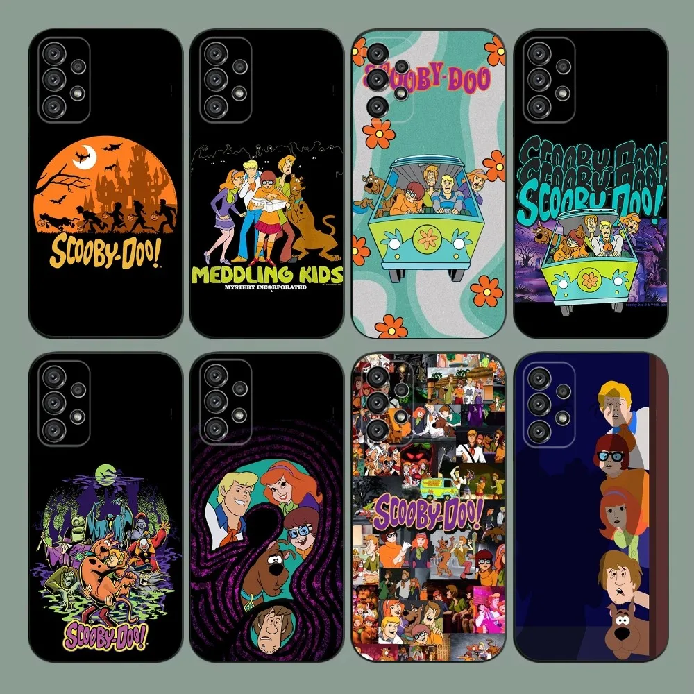 

S-Scoo-Bys-Dooes Phone Case For Samsung Galaxy A20,A21s,A22,A31,A32,A52,A53,A72,73,A80,A91 Soft Black Cover