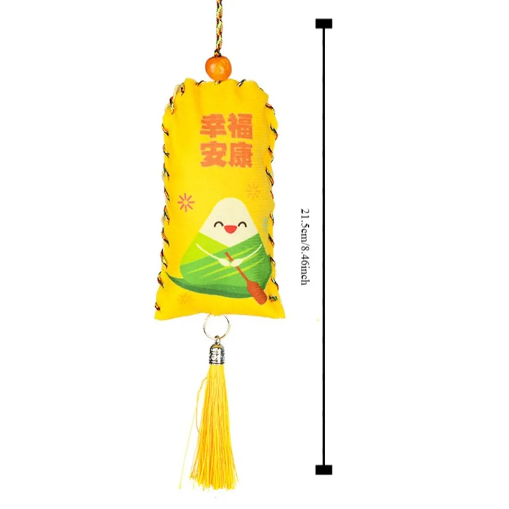 Hanging Dragon Boat Festival Sachet with Tassel Antique Style Kindergarten Material Package Cartoon Zongzi Pendant