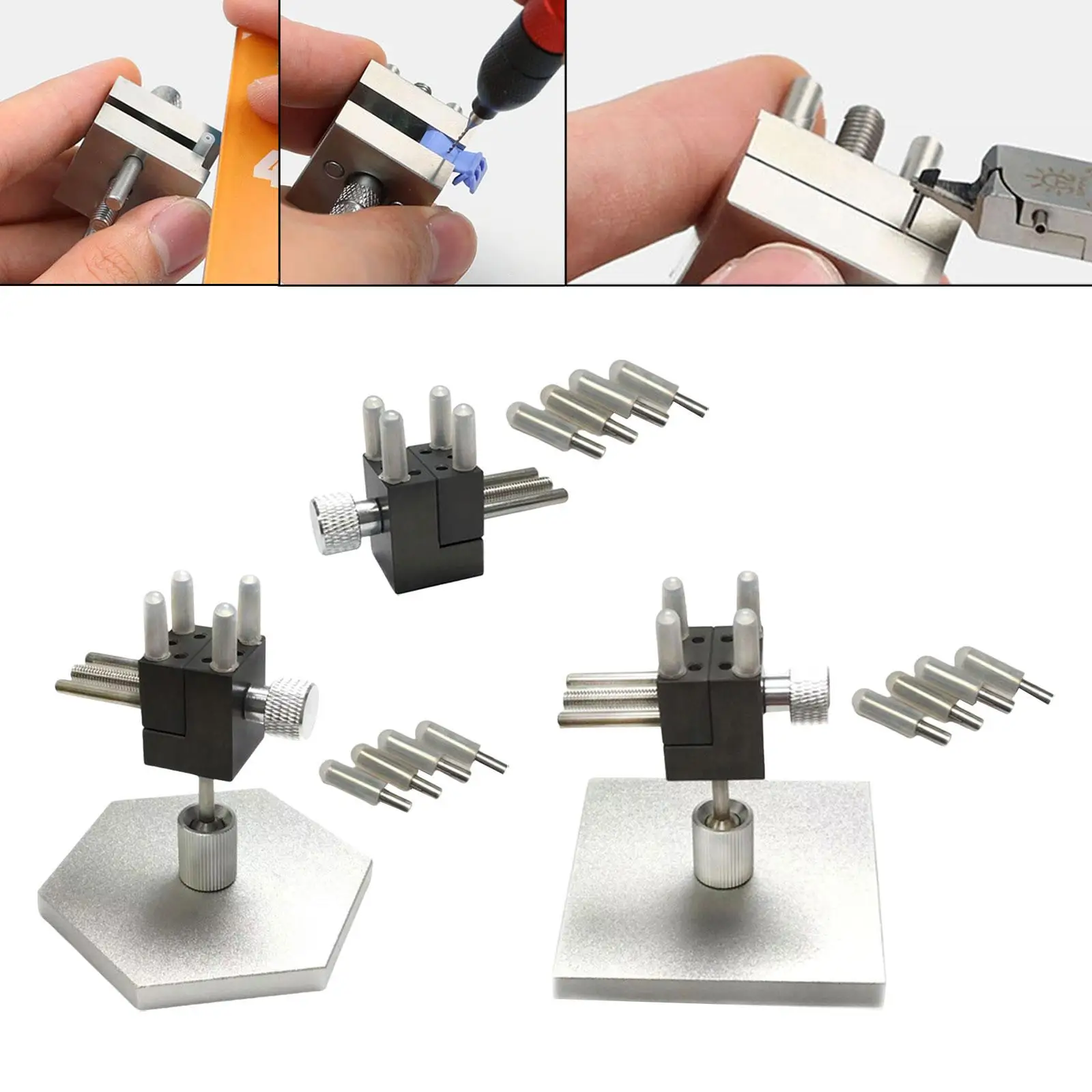 MINI Vise แบบพกพาอลูมิเนียมอัลลอยด์ DIY การสร้างแบบจําลองหัตถกรรมเครื่องมือสําหรับ Electronics เครื่องประดับขัด DIY อาคารนาฬิกา