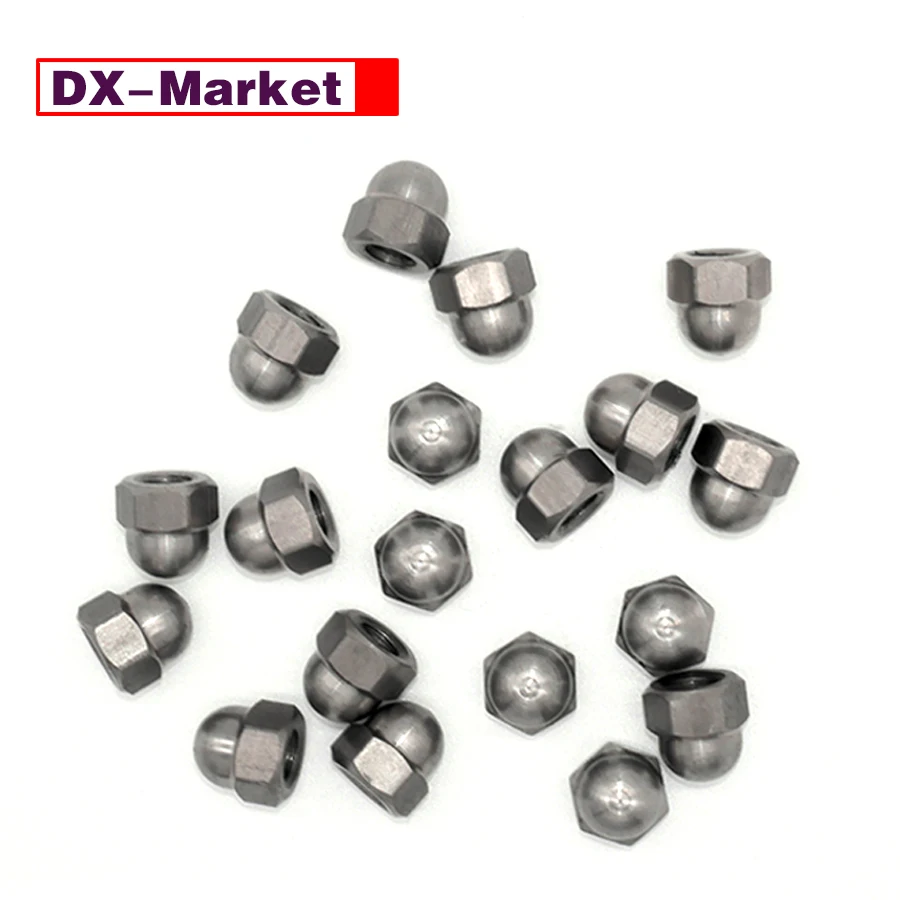 

m6 m8 Titanium Hex Acorn Nuts, Gr2 Ti Domed Cap Nut ,E029