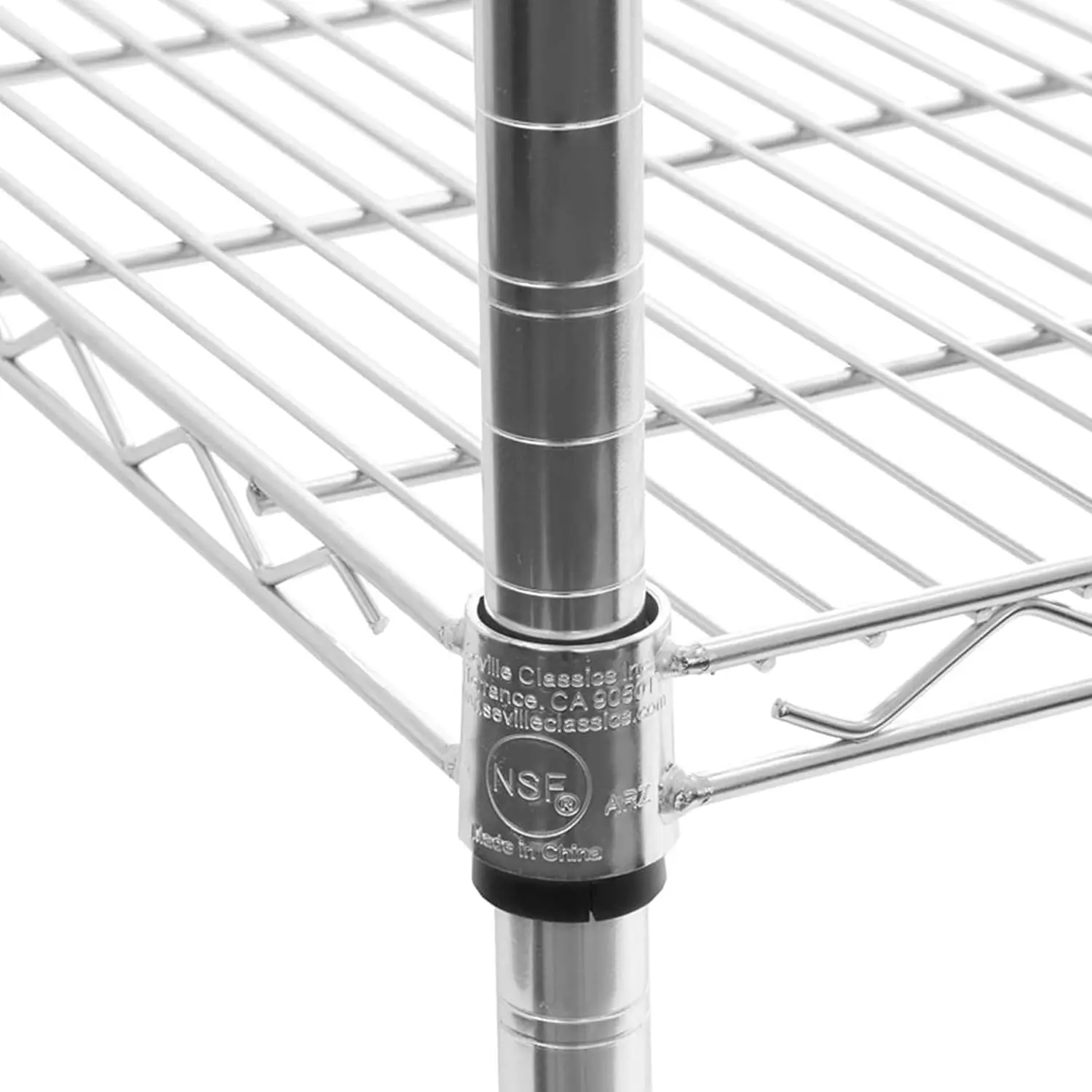 Organizzatore per unità di archiviazione per rack in filo di acciaio solido ultra resistente e resistente per garage, magazzino, ufficio, ristorante, aula, caldo