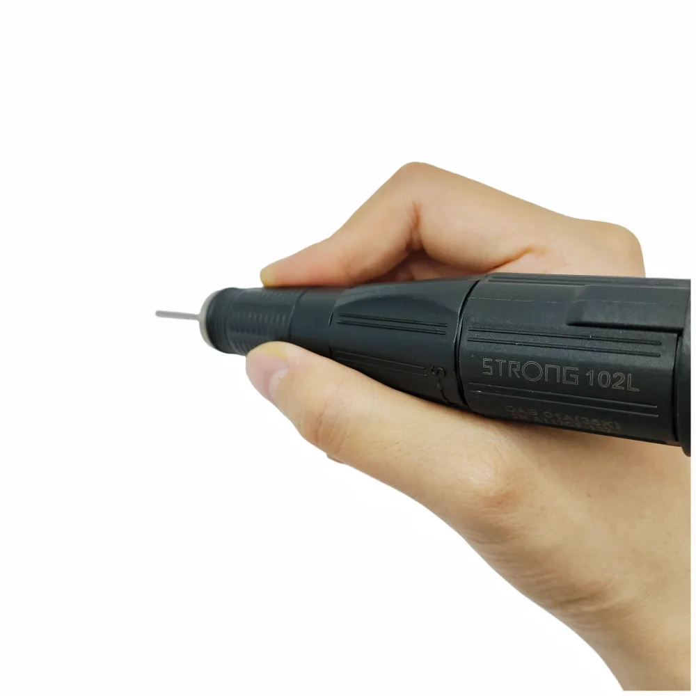 Pluma perforadora de uñas 35K 102L H35SPN 105L, pieza de mano de pulido Micromotor para mango de máquina de manicura eléctrica STRONG 210 90 204 207B