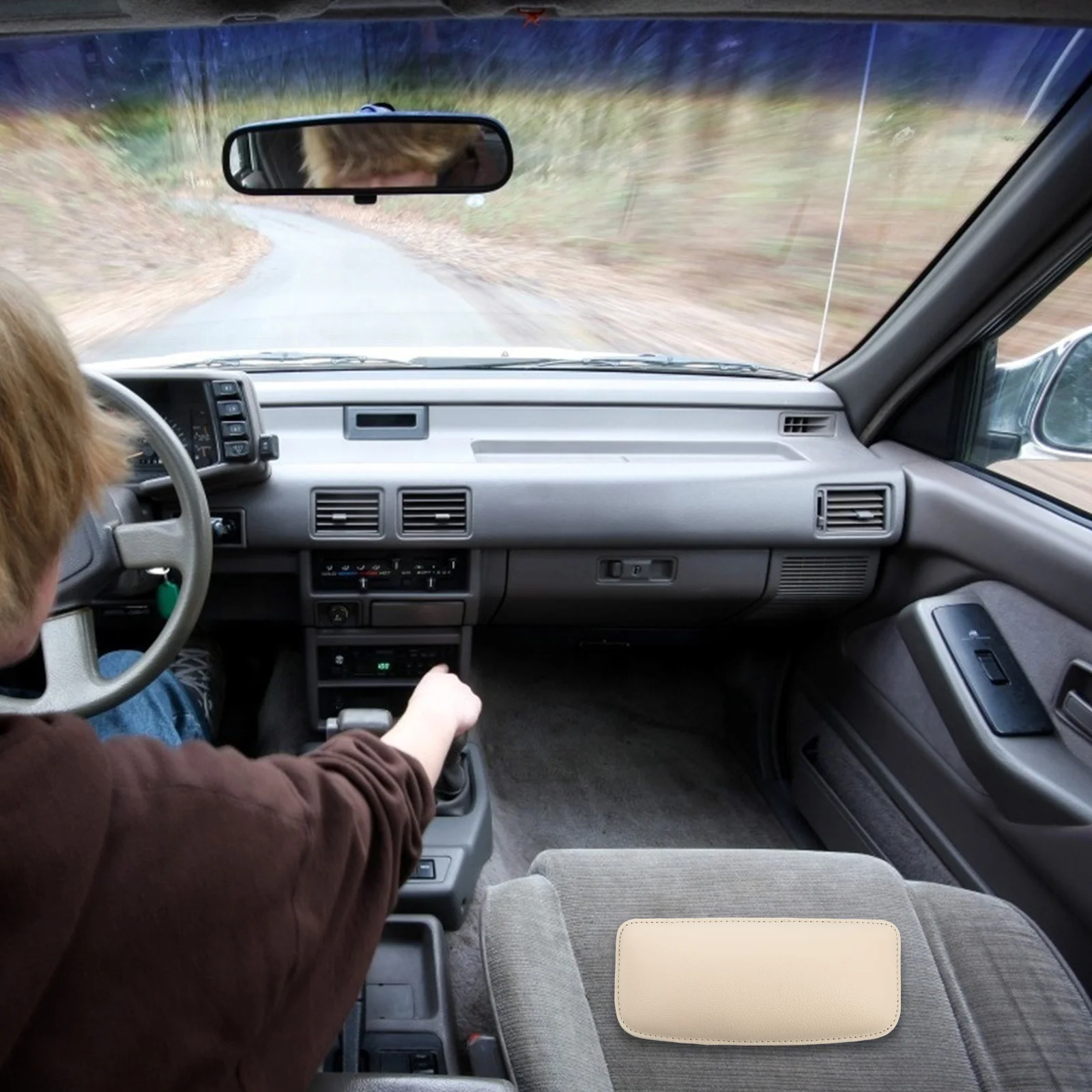 

1Pcs Car Knee Pad Center Console Leg Cushion Durable Soft Auto Knee Cushion Comfortable Thigh Support for Driving