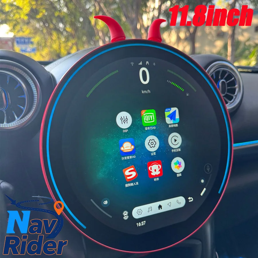 11.8inch Android Multimedia Player For BMW Mini One Cooper R60 R54 R55 R56 Peaceman Mini Clubman 2007-2014 GPS Carplay Autoradio