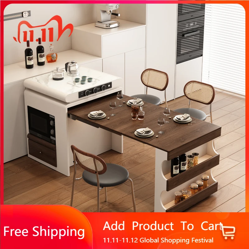 

Маджонг, белый обеденный стол, индукционная варочная панель, длинные кухонные столы для ресторана, выдвижной остров, мебель для салона Muebles, отеля