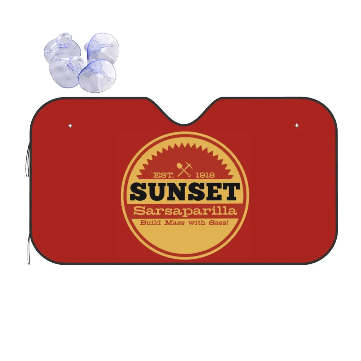 

Vintage Sunset Sarsaparilla Logo Sunshade Windscreen Car Front Windshield Window Sun Visor Accessories Covers