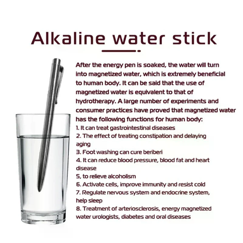 

Massage Negative Ion Energy Wand NANO Energy Alkaline Water Stick Water Activation Pen Stress Relief