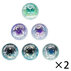 12pcs Round Glass 10MM-40MM Glass Dragon Cat Eyes Cabochon Charms Accessory DIY Blythe Doll Eyes Pattern Crafts